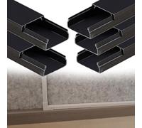 calpestabile passacavi Canalina Portacavi Quadrata Da 7, 10, 15, 19 Mm Di Altezza, Nascondicavi Autoadesivi, Copricavi Per Cavi A Parete Per Officina/fabbrica(C- 5 PC,L W H 100cm x 30mm x 15mm)