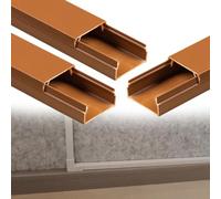 calpestabile passacavi Canalina Portacavi Quadrata Da 7, 10, 15, 19 Mm Di Altezza, Nascondicavi Autoadesivi, Copricavi Per Cavi A Parete Per Officina/fabbrica(A- 3 PC,L W H 100cm x 16mm x 10mm)