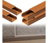 calpestabile passacavi Canalina Portacavi Quadrata Da 7, 10, 15, 19 Mm Di Altezza, Nascondicavi Autoadesivi, Copricavi Per Cavi A Parete Per Officina/fabbrica(A- 4 PC,L W H 100cm x 20mm x 15mm)