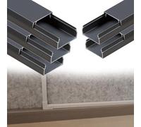 calpestabile passacavi Canalina Portacavi Quadrata Da 7, 10, 15, 19 Mm Di Altezza, Nascondicavi Autoadesivi, Copricavi Per Cavi A Parete Per Officina/fabbrica(B- 5 PC,L W H 100cm x 30mm x 15mm)