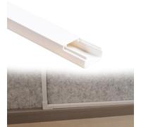 calpestabile passacavi Canalina Portacavi Quadrata Da 7, 10, 15, 19 Mm Di Altezza, Nascondicavi Autoadesivi, Copricavi Per Cavi A Parete Per Officina/fabbrica(D- 1 PC,L W H 100cm x 12mm x 7mm)