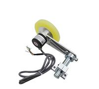 CALT GHW38 300 MM Perimetro Roller Wheel Lunghezza Posizione Meater Misurazione Impulso Encoder Rotativo in Acciaio Montaggio a Molla Staffa per Sollevamento Rail (1000 PPR)