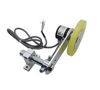 CALT GHW38 5-26Vdc PNP Push pull salida 1000ppr Rodillo Rueda Encoder Longitud sensor de medición con soporte de resorte 300 mm de circunferencia rueda codificador incremental