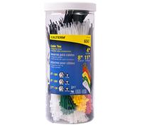 Calterm 71110 - Fascetta stringicavo assortita in nylon, colore: nero e naturale