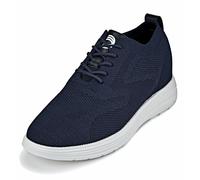 CALTO Scarpe da uomo invisibili, altezza crescente, ultra leggere, con lacci, sportive, 7,1 cm, Blu notte , 42 1/3 EU