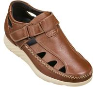 CALTO Uomo Invisibile 2.8 " Altezza Migliorando Ascensore Pescatore Sandalo W/