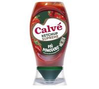Calvé Ketchup Più Pomodoro, Formato 250 ml Top Down, Ketchup con +13% di Concentrato di Pomodoro per un Gusto Intenso, Naturale e Autentico, Pensato per Burger, Patatine e Piatti Quotidiani