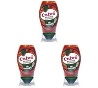 Calvé Ketchup Più Pomodoro, Formato 250 ml Top Down, Ketchup con +13% di Concentrato di Pomodoro per un Gusto Intenso, Naturale e Autentico, Pensato per Burger, Patatine e Piatti Quotidiani