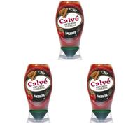 Calvé Ketchup Speziato, Formato 250 ml Top Down con Zenzero, Cannella, Pepe e Mix di Spezie Esotiche per Grigliate, Panini e Piatti Vegetariani (Confezione da 3)