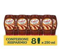 Calvé Salsa Barbecue al Miele, 8 Pezzi in Top Down 250ml, sapore dolce