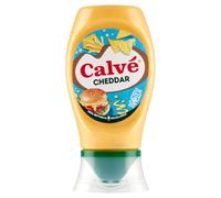Calvé Salsa Cheddar, 8 Pezzi da 250 ml, Salsa Cheddar Calvé con Ingredienti di Prima Qualità, Ideale per Hamburger e Patatine, Nachos e Altri Snack