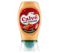 Calvé Salsa Hot Chicken, Formato 250 ml, Salsa Piccante Delicata con Cayenna e Peperoncino, Ideale per Bocconcini di Pollo e Spiedini, Vegetariano, Senza Glutine