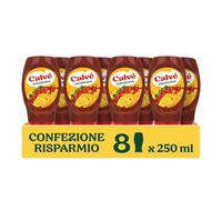 Calvé Salsa Messicana, 8 Pezzi in Top Down 250ml, con pomodoro e piccante | Ideale con tacos, burritos, piatti di carne e verdure. Senza glutine, senza conservanti. Vegetariano.