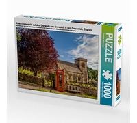 CALVENDO- Celle telefoniche Rosse sul Campo di Snowshill nei Cotswolds, Immagine di Puzzle di Mueringer Christian, 1000 Pezzi, Colore Bianco, Teile, 4059478865075