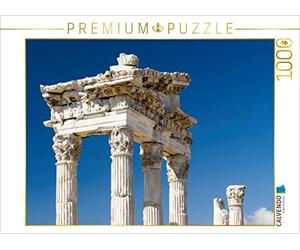 CALVENDO Enrico Caccia - Puzzle con tempio antico in Pergamon, 1000 pezzi, dimensioni 64 x 48 cm