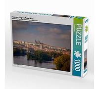CALVENDO FotoDeHRO Puzzle Panorama Praga con Castello di Praga, 1000 pezzi, dimensioni 64 x 48 cm