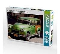 CALVENDO Henning di Loewis of Menar - Puzzle con auto d'epoca britannica Morris Traveller in Havana, 1000 pezzi, dimensioni 64 x 48 cm
