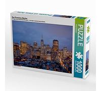 CALVENDO- Immagine del Puzzle di San Francisco Skyline di Schickert Peter, 1000 Pezzi, Colore Bianco, Teile, 4059478894266