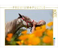 CALVENDO Meike Bölts - Puzzle a forma di cavallo e uomo in armonia, 1000 pezzi, dimensioni 64 x 48 cm