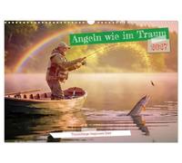 CALVENDO Pesca come nel sogno (calendario da parete 2027 DIN A3 orizzontale), calendario mensile: il calendario rappresenta momenti indimenticabili in acqua: natura tranquilla, piena concentrazione