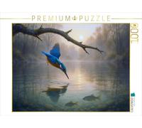 CALVENDO Puzzle a forma di uccisione - Martin pescatore sull'acqua | 1000 pezzi Lege-Dimensioni 64 x 48 cm puzzle foto per ore felici
