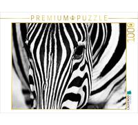 CALVENDO Puzzle Afrika: Nahaufnahme eines Steppenzebra in Botswana | 1000 Teile