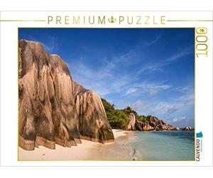 CALVENDO Puzzle Anse Source d'Argent (La Digue) 1000 pezzi Lega dimensioni 64 x 48 cm foto puzzle immagine di Härlein Peter