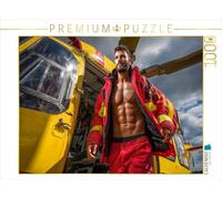 CALVENDO Puzzle attraente medico di emergenza con confezione da sei davanti all'elicottero di salvataggio, 1000 pezzi, dimensioni 64 x 48 cm, puzzle fotografico per ore felici