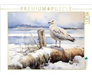 CALVENDO Puzzle con il traghetto per l'isola. Un gabbiano aspetta la primavera | 1000 pezzi Lege Dimensioni 64 x 48 cm Puzzle fotografico per ore felici