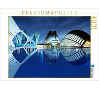 CALVENDO Puzzle Ein Motiv aus dem Kalender Valencia - Geschichte und Moderne | 1000 Teile Lege-Größe 64x48cm Foto-Puzzle für glückliche Stunden: Modern Architektur im alten Flussufer des Turia