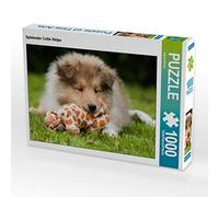CALVENDO Puzzle Giocatore Collie cucciolo 1000 pezzi Lege dimensioni 64 x 48 cm foto puzzle immagine di Starick Sigrid