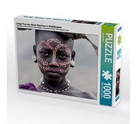 CALVENDO Puzzle Giovane Donna della tribù Mursi in Etiopia meridionale, 1000 pezzi, dimensioni 64 x 48 cm, foto puzzle di Axel Köhler