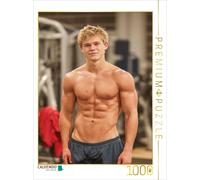 CALVENDO Puzzle Junger sexy Mann mit Sixpack beim Sport im Fitnessstudio | 1000