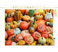 CALVENDO Puzzle Mix di diverse varietà di zucca in giallo, rosso, verde e arancione. 1000 pezzi Lege dimensioni 64 x 48 cm foto Puzzle di Frost Anja
