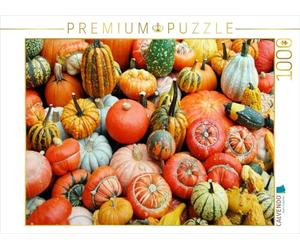 CALVENDO Puzzle Mix di diverse varietà di zucca in giallo, rosso, verde e arancione. 1000 pezzi Lege dimensioni 64 x 48 cm foto Puzzle di Frost Anja