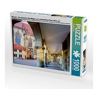 CALVENDO Puzzle Münster - I tipici archi circolari in piazza Lambertikirch, vista di Lambertikirche 1000 pezzi, dimensioni 64 x 48 cm, foto puzzle di Paul Michalzik