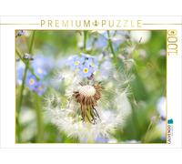CALVENDO Puzzle Pusteblume mit Vergissmeinnicht | 1000 Teile Lege-Größe 64x48cm