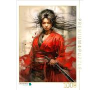CALVENDO Puzzle Samurai il combattente impegnativo | 1000 pezzi Lege-Dimensioni 48 x 64 cm Puzzle fotografico per ore felici