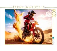 CALVENDO Puzzle un motivo dal calendario avventura nel deserto - spettacolari rally di moto | Lege-size cm puzzle foto per ore felici