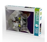 CALVENDO René Bühling - Puzzle a forma di gatto, 1000 pezzi, dimensioni 48 x 64 cm