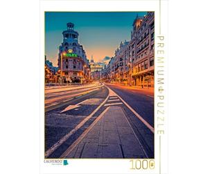 CALVENDO Stefan Becker - Puzzle Gran Vía da 1000 pezzi, dimensioni 48 x 64 cm