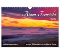 CALVENDO - Visioni televisive alpine dal sud-ovest e Alto Danubio (calendario da parete 2027 DIN A4 orizzontale), calendario mensile: da appendere per un grandioso gioco di paesaggi e natura