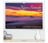 CALVENDO - Visioni televisive alpine dal sud-ovest e del Danubio superiore (calendario da parete di alta qualità 2027 DIN A2 orizzontale), stampa artistica lucida: da appendere per un paesaggio