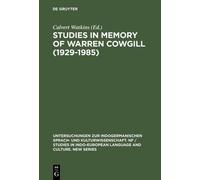 Calvert Watkins Studies in Memory of Warren Cowgill (1929-198 (Copertina rigida)
