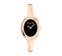 Calvin Klein Orologio Con Movimento Al Quarzo A Due Lancette da Donna Collezione TWISTED BEZEL con Bracciale Rigido in Acciaio Inossidabile di Color Oro Rosa - 25100057, Rose Gold