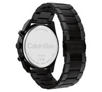 Calvin Klein Orologio Analogico Multifunzione al Quarzo da Uomo Collezione IMPACT con Cinturino in Acciaio Inossidabile Nero - 25200359