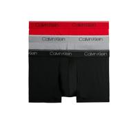 Calvin Klein 3 Pack Low Rise Trunks - Micro Stretch Black, Convoy, Red Ga Taglia: S | Biancheria intima Outlet | Uomo | Rosso