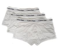 Calvin Klein 3p Trunk, Bóxer Uomo, White 01, M (Pacco da 3)