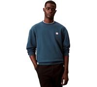 Calvin Klein 400Gsm Trry Bdg Crwn Lv04Rc273G, Felpa, Uomo, Blu (Navy Teal), M