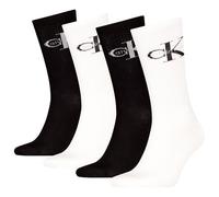 Calvin Klein 8719965009202 CKJ MEN SOCK 4P GIFTBOX MONOLOGO, bianco, Taglia unica